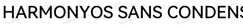 HARMONYOS SANS CONDENSED MEDIUM字体转换
